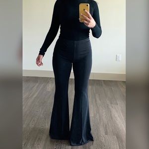 High Waist Bell Bottom Trousers